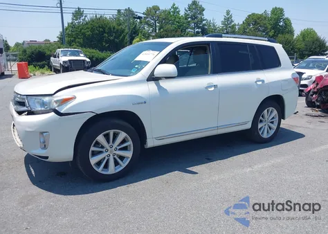 2013 Toyota Highlander Hybrid Limited V6 from USA, damaged, VIN JTEDC3EH6D2017061